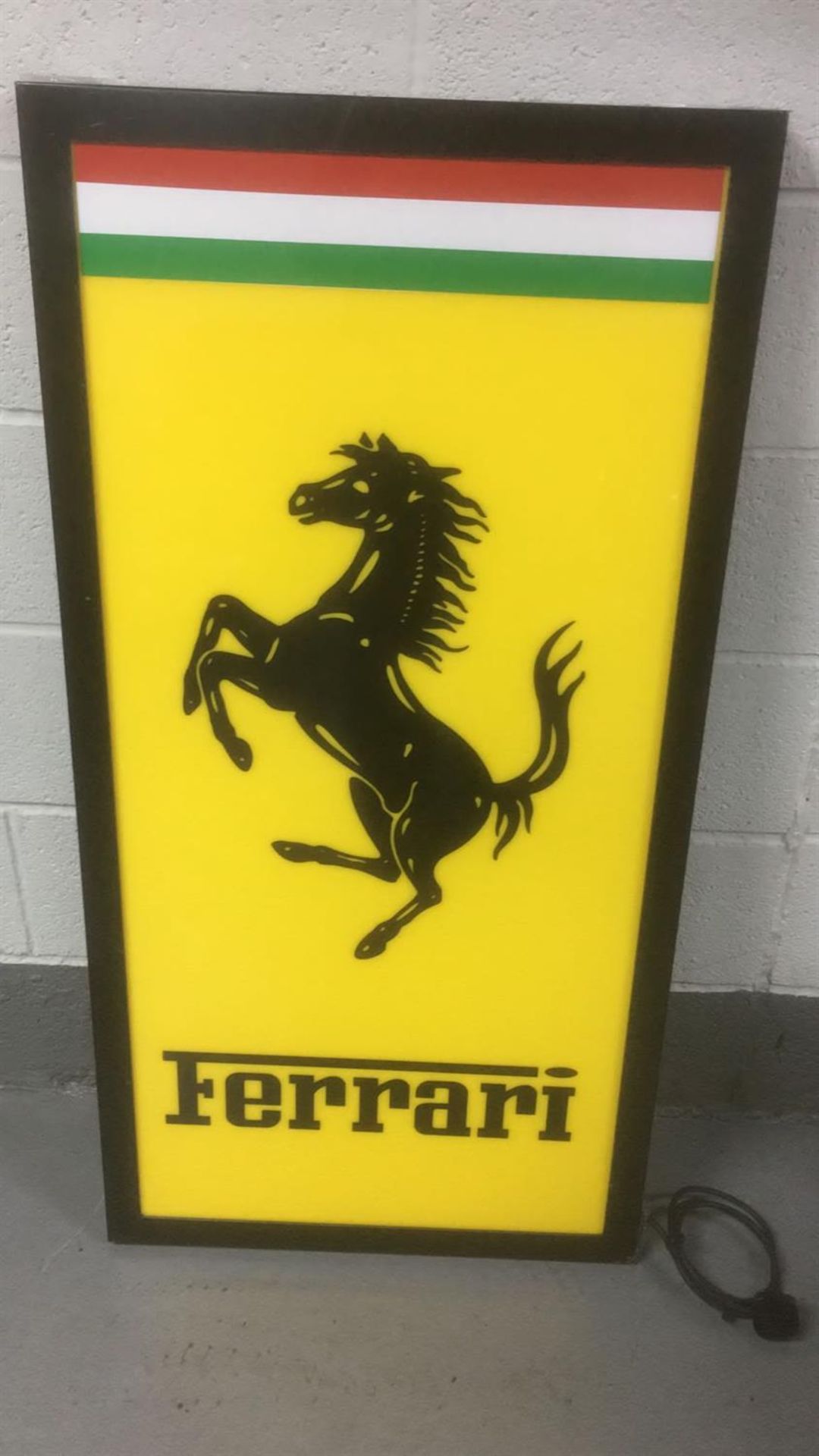 Substantial Ferrari Style LED Illuminated Sign - Image 3 of 4