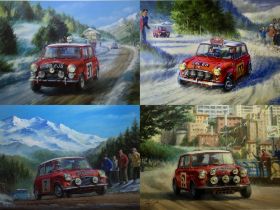 A Full Set of Tony Smith's The Monte Carlo Mini Limited Edition Prints with Matching Numbers