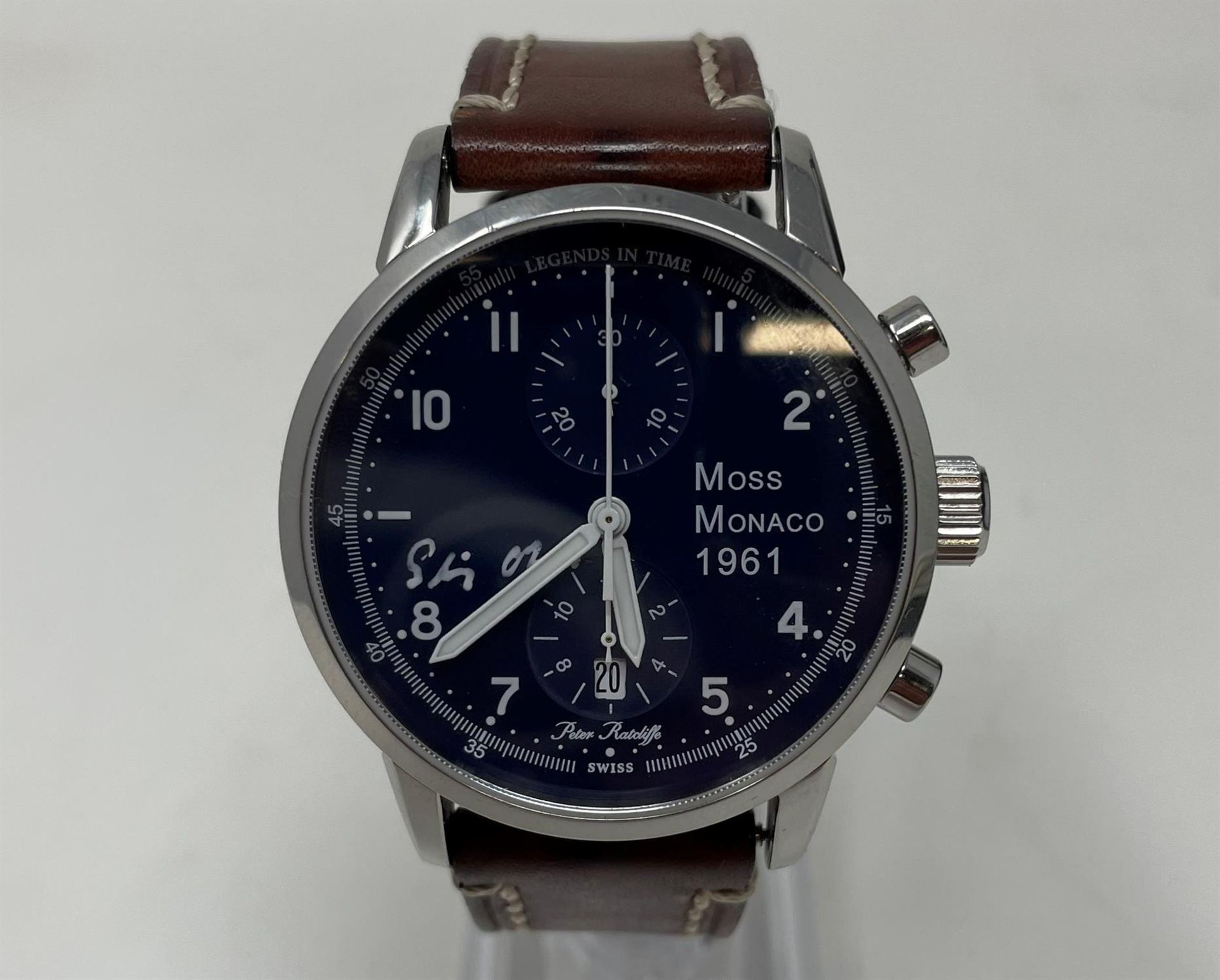 Limited Edition Signed Stirling Moss 50th Anniversary Watch - Image 5 of 10
