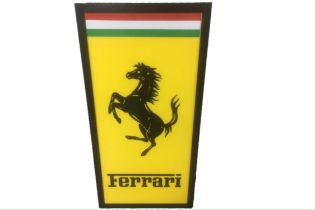 Substantial Ferrari Style LED Illuminated Sign