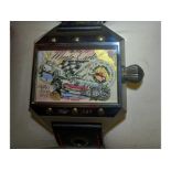 Heiko Saxo Monte Carlo Limited Edition Wristwatch with Hand-Painted Face