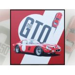 Ferrari 250 GTO By Tony Upson. An Original Acrylic on Stretched Canvas
