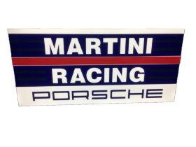 Martini Racing Porsche Metal Framed Illuminated Sign