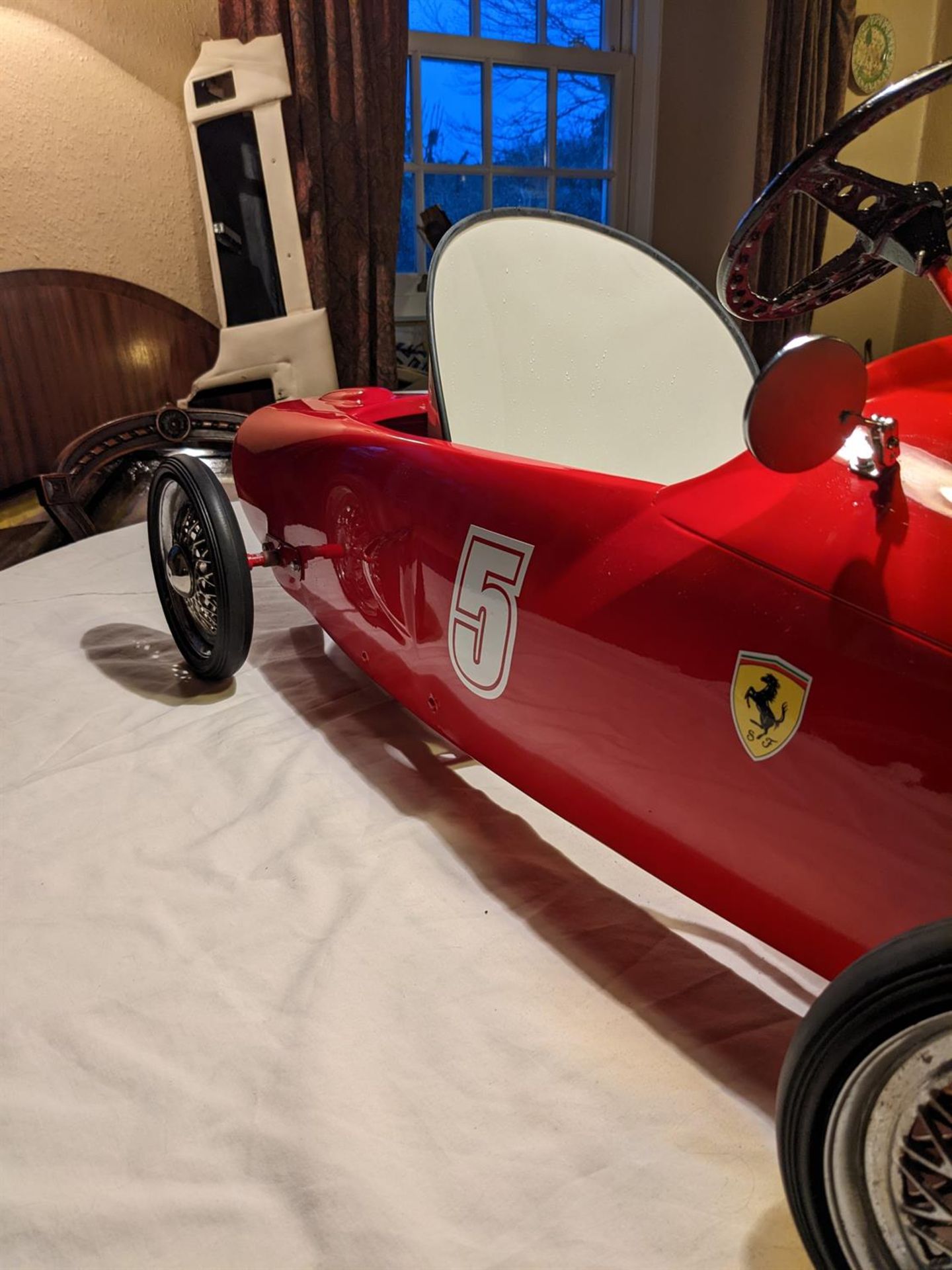 Ferrari Spa 156 Sharknose Morellet-Guerineau Pedal Car Fastidioulsy Restored - Image 7 of 8