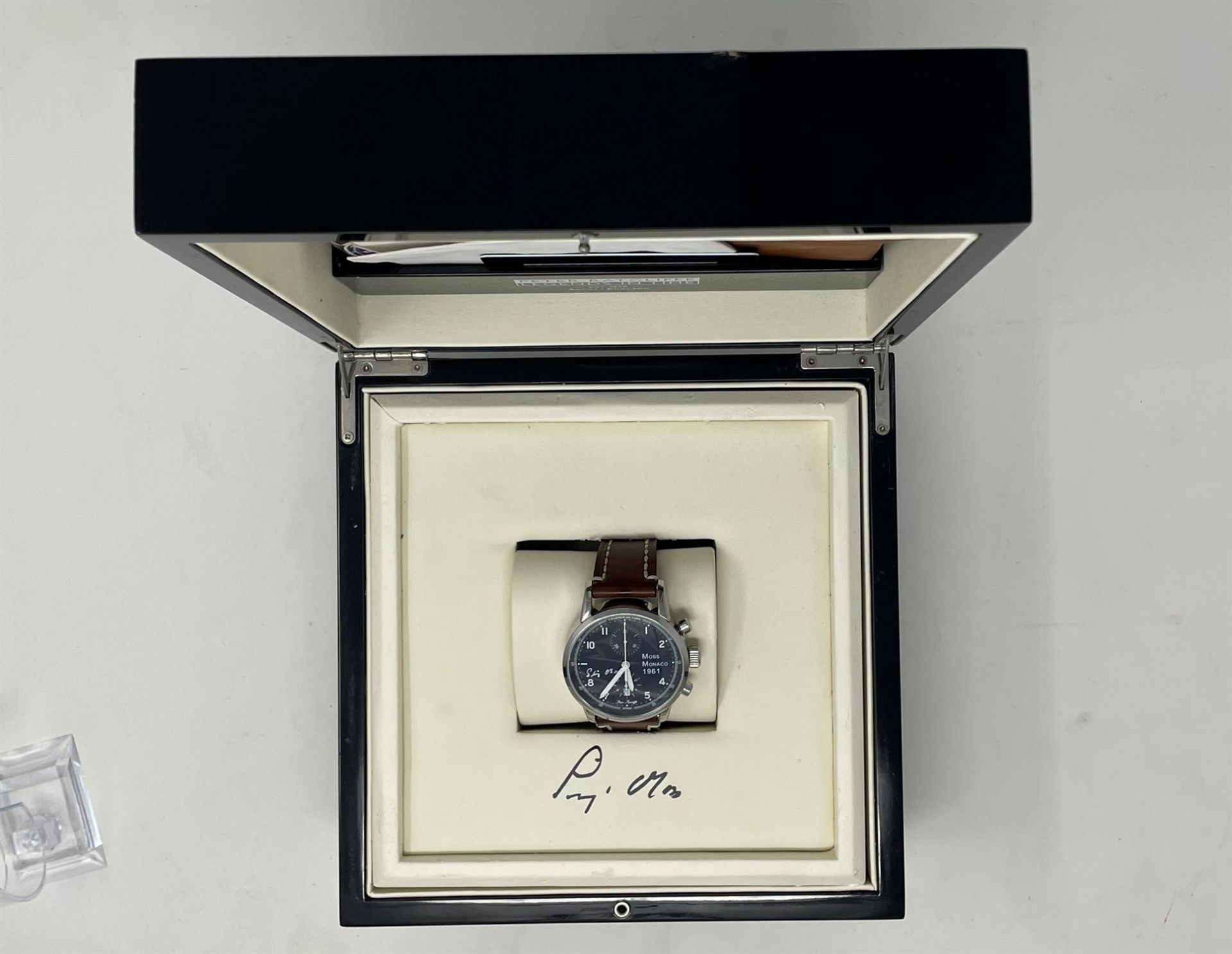 Limited Edition Signed Stirling Moss 50th Anniversary Watch - Image 8 of 10