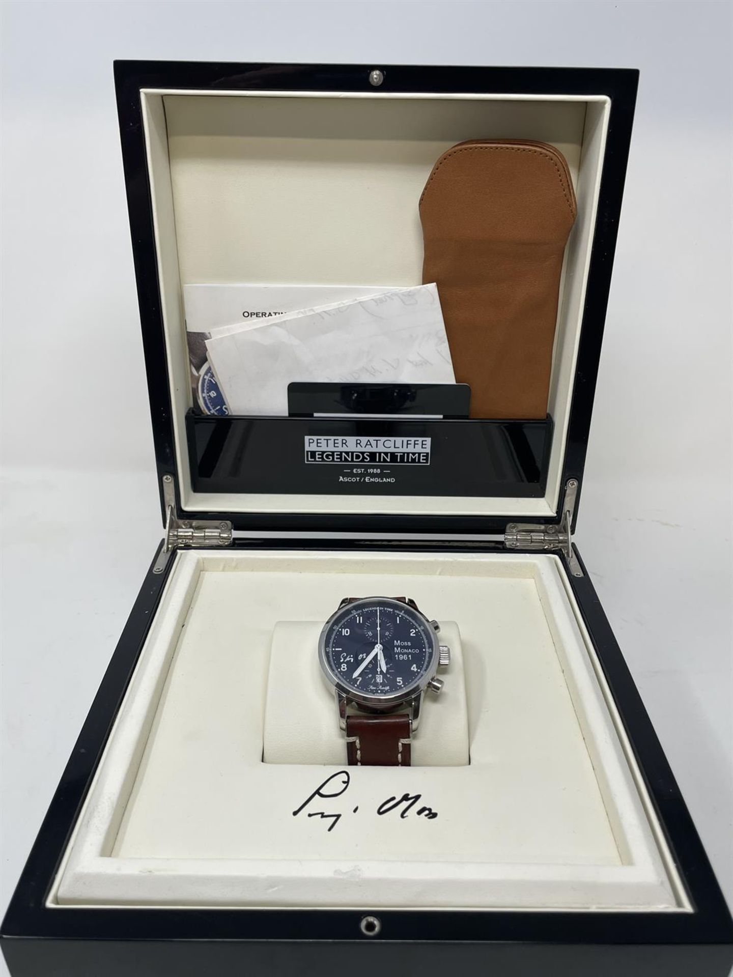 Limited Edition Signed Stirling Moss 50th Anniversary Watch - Image 9 of 10