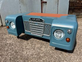 New Bespoke Land Rover Desk With Leather Top