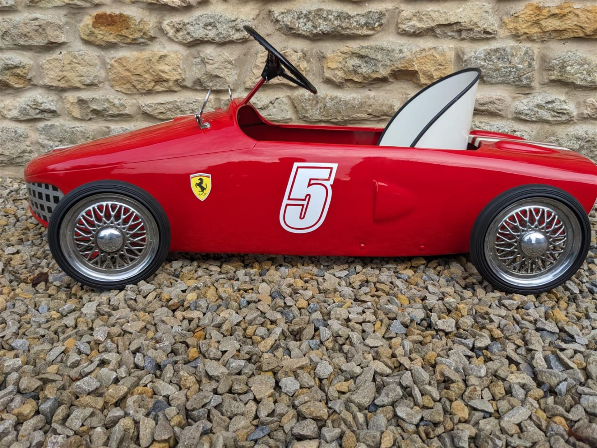 Ferrari Spa 156 Sharknose Morellet-Guerineau Pedal Car Fastidioulsy Restored - Image 2 of 8