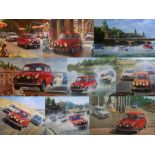Complete Matching Numbers Set of Italian Job Limited Edition Prints by Tony Smith