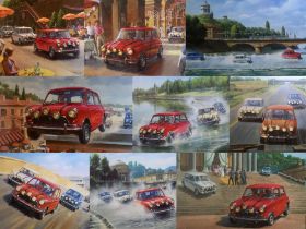 Complete Matching Numbers Set of Italian Job Limited Edition Prints by Tony Smith