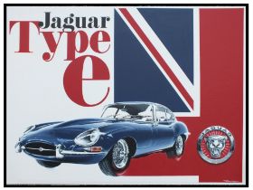 Patriotic E-Type Original Acrylic On Canvas by Tony Upson