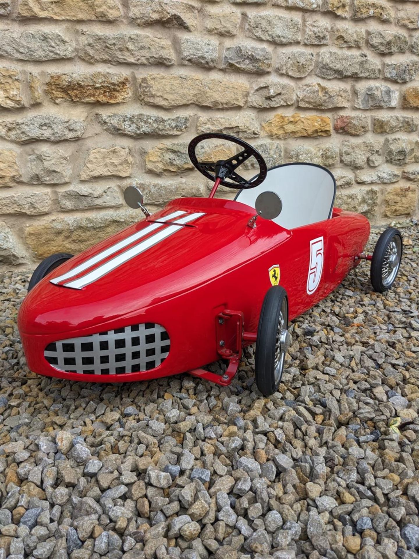 Ferrari Spa 156 Sharknose Morellet-Guerineau Pedal Car Fastidioulsy Restored - Image 3 of 8