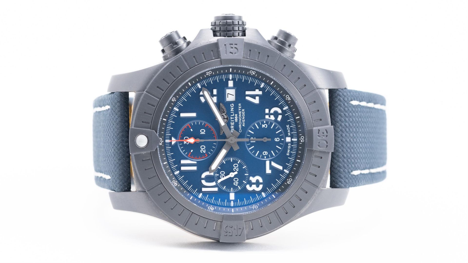 2023 Breitling Super Avenger Chronograph 48 Night Mission Complete with Box and Papers - Image 3 of 5