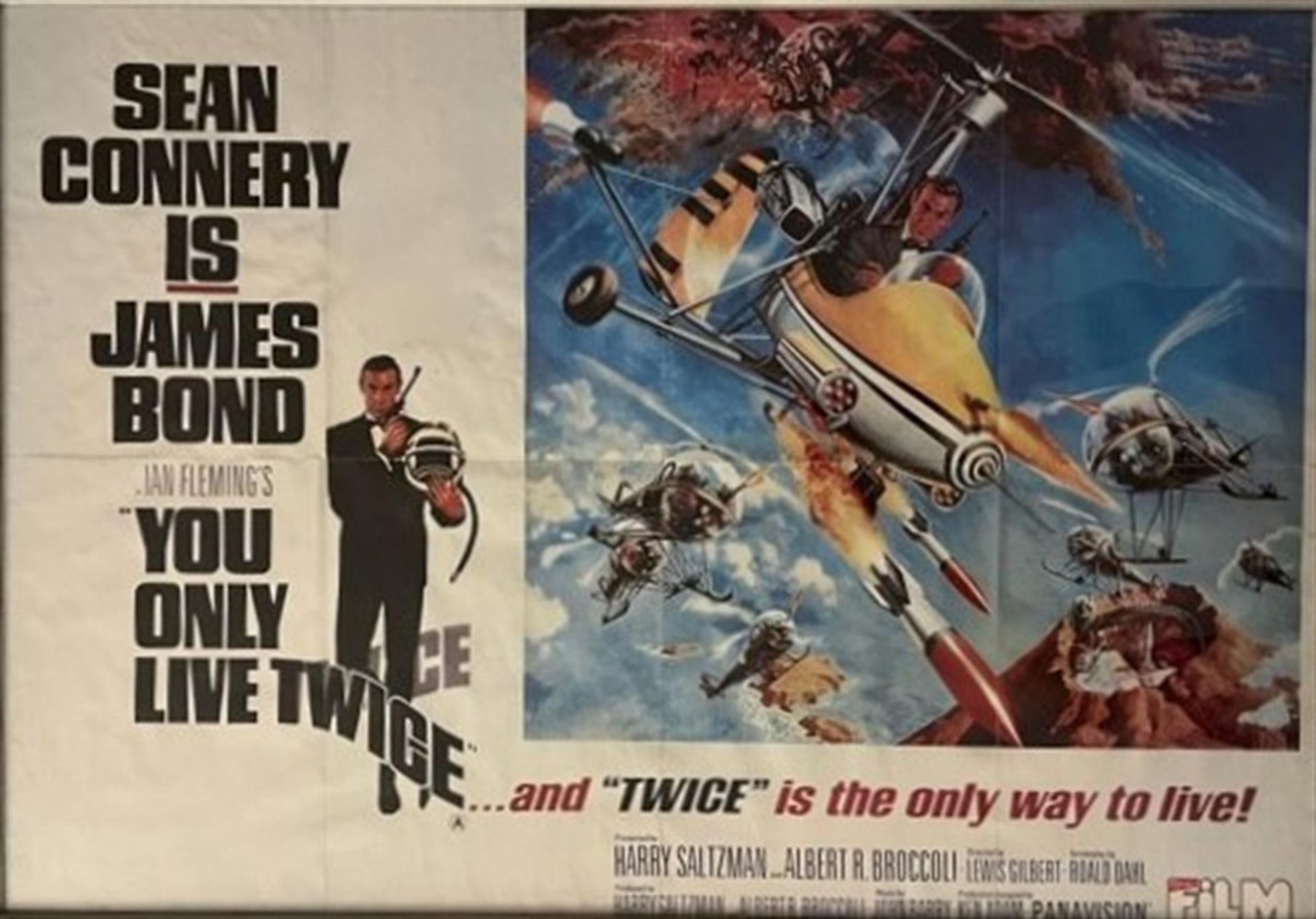 Double Sided 'You Only Live Twice' and 'Bullitt' Cinema Promotional Poster - Image 2 of 3