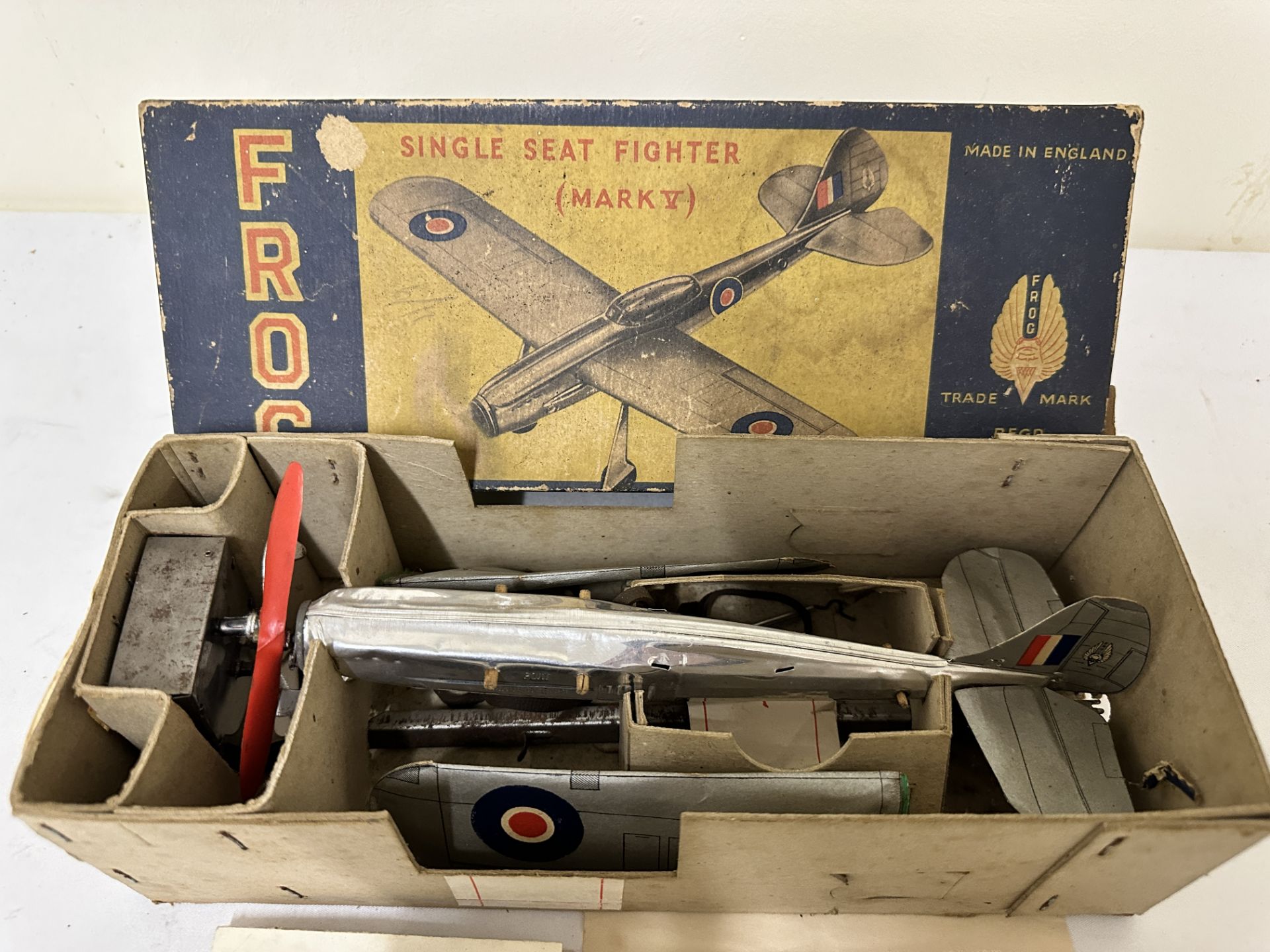 Frog single seater fighter plane in original box - Image 2 of 4