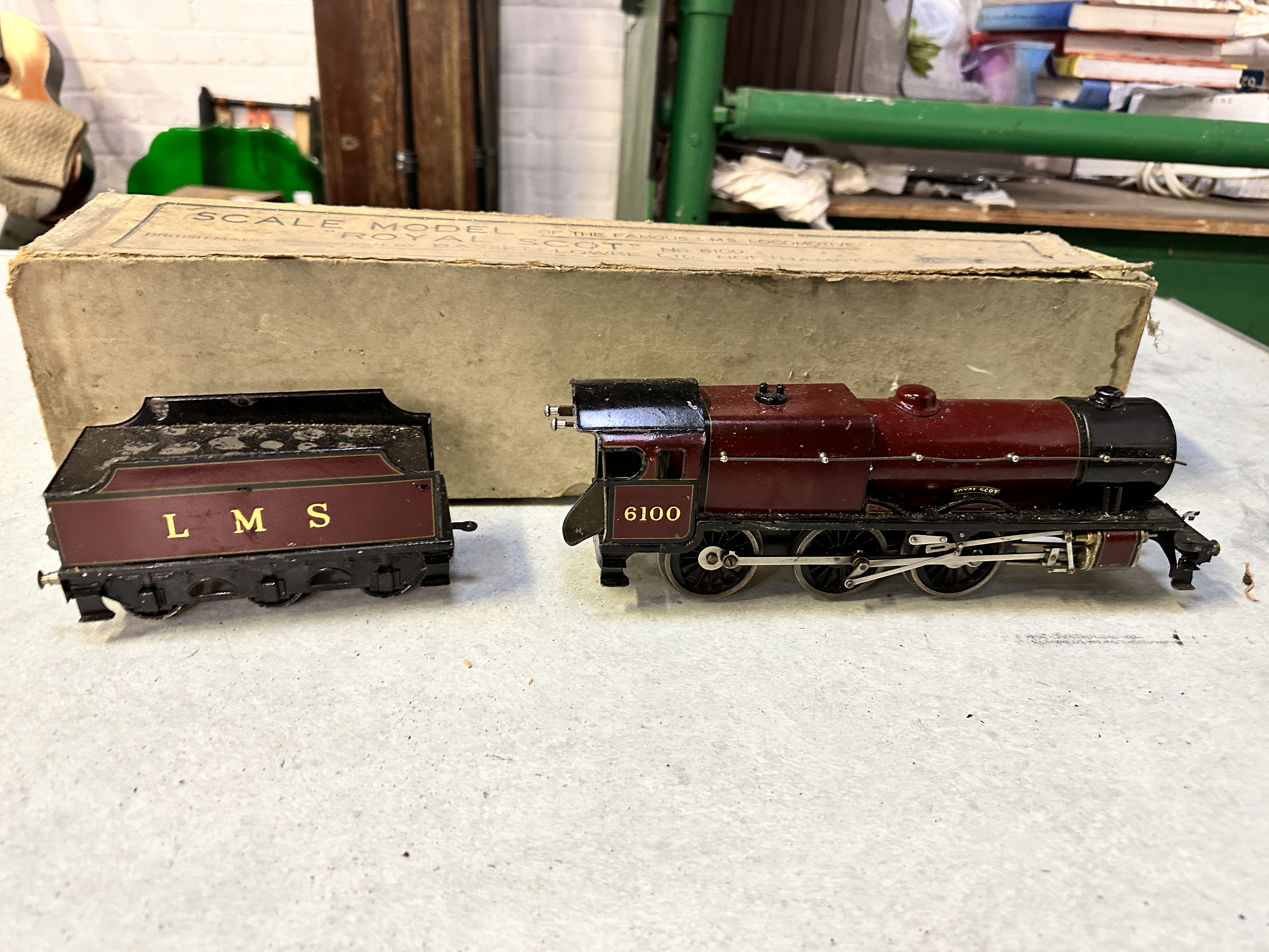 Scale model of the Royal Scot locomotive 6100