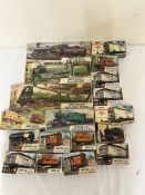 Eighteen Airfix 00 gauge model kits of locomotives