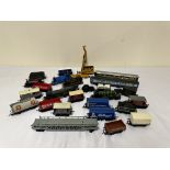 Hornby 00 gauge locomotive, 12 wagons and two coaches