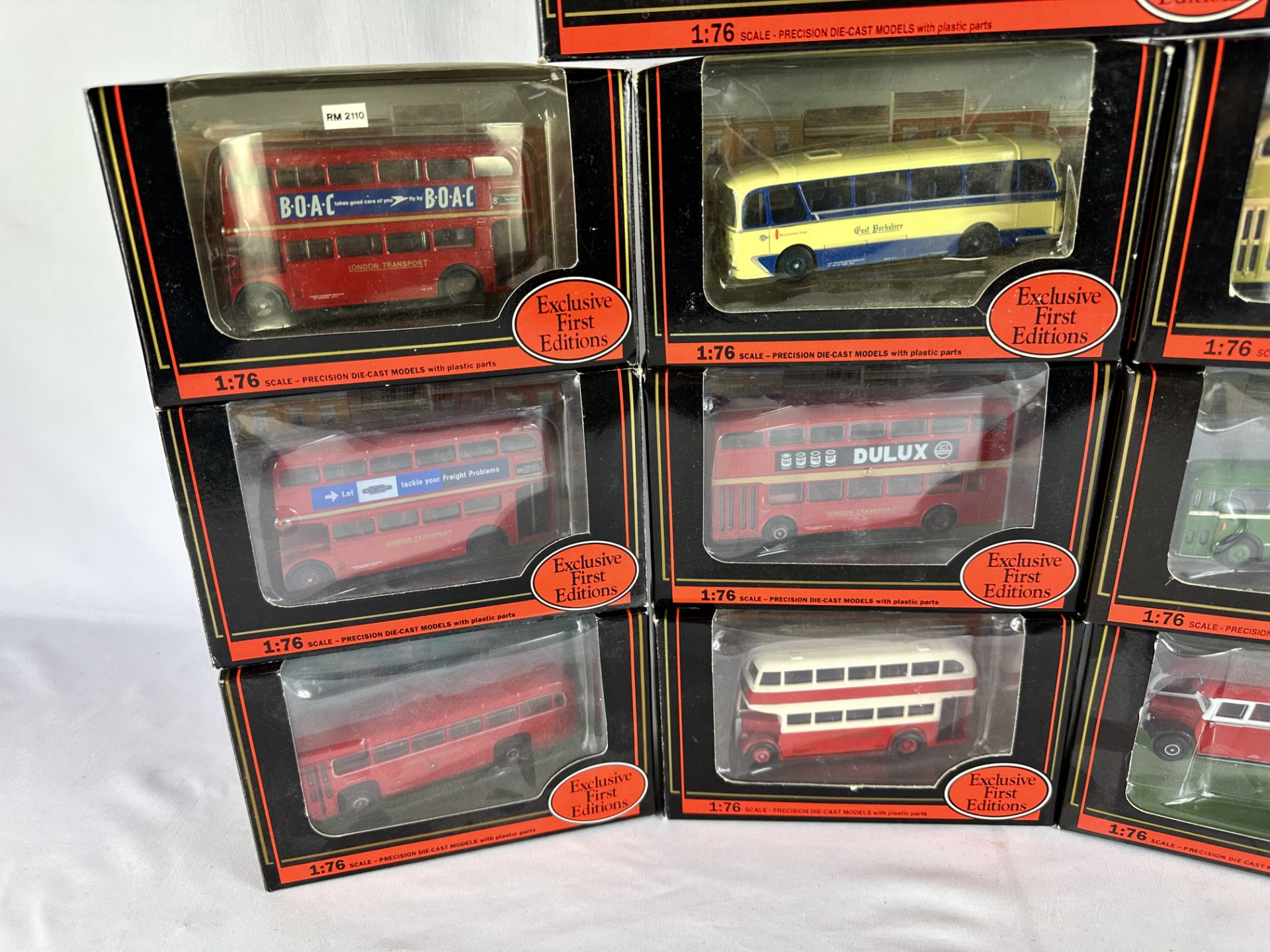 Ten Exclusive First Edition 1:76 diecast model buses in original boxes. - Image 2 of 4