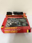 Hornby 00 gauge ore wagon, together with R303 locomotive]