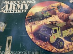 Meccano Army Multikit together with a quantity of Meccano