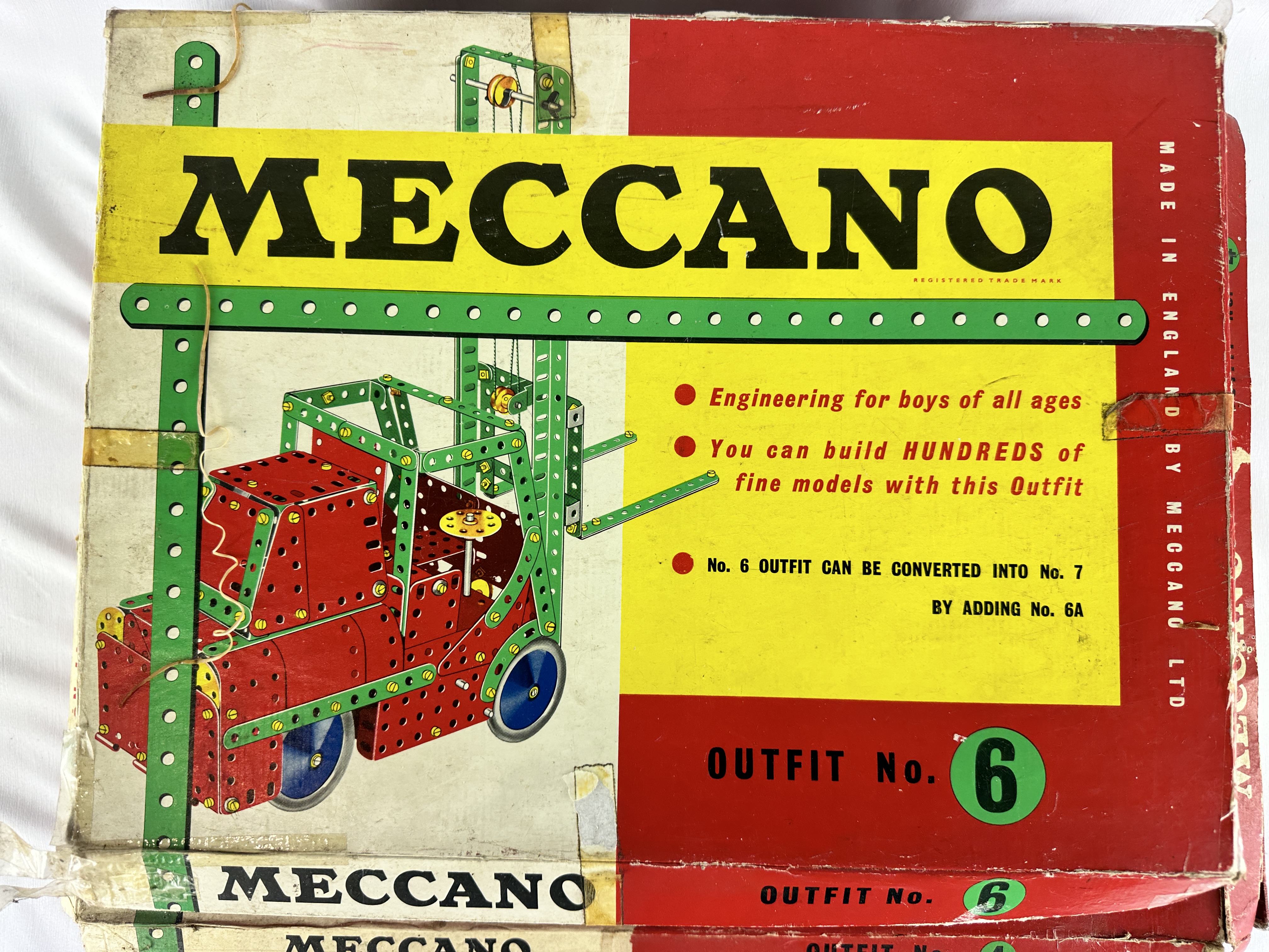 Two boxes of Meccano