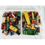 Quantity of die cast toy cars and vehicles
