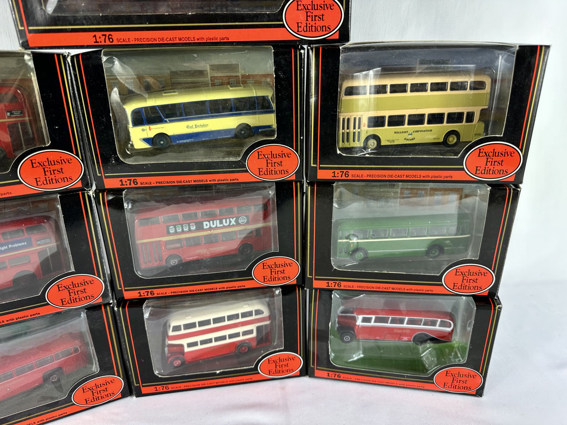 Ten Exclusive First Edition 1:76 diecast model buses in original boxes. - Image 3 of 4