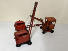 Three Jones mobile cranes made by KL Steel Founders.