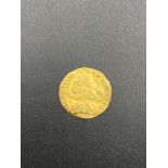 1762 George III quarter guinea gold coin