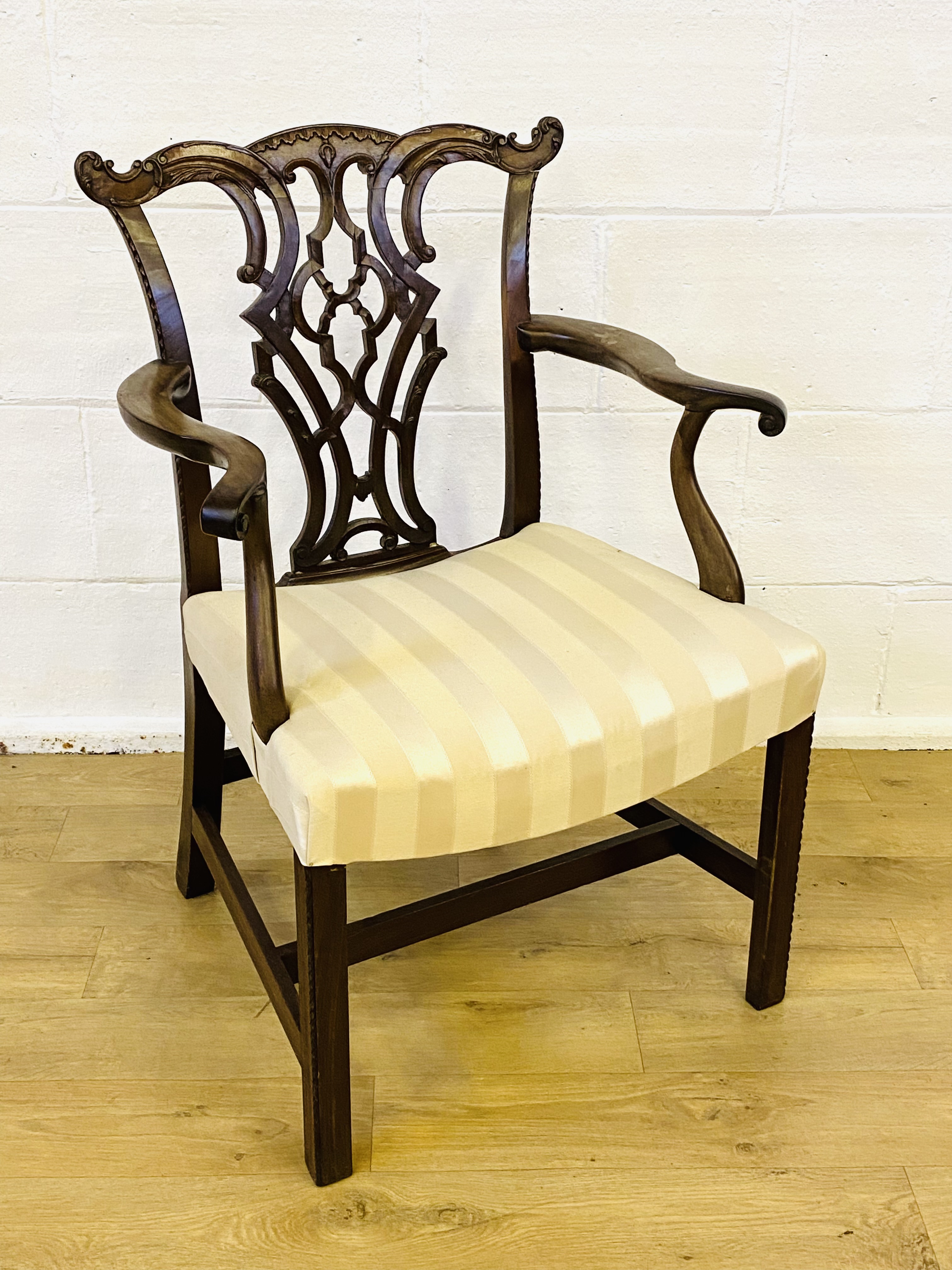 19th century open armchair