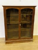 Mahogany display cabinet with glazed doors