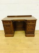 Mahogany breakfront desk