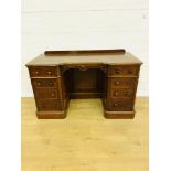 Mahogany breakfront desk