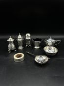 Quantity of silver items
