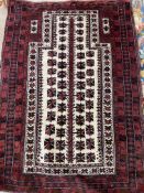 Kayam afgan red wool rug