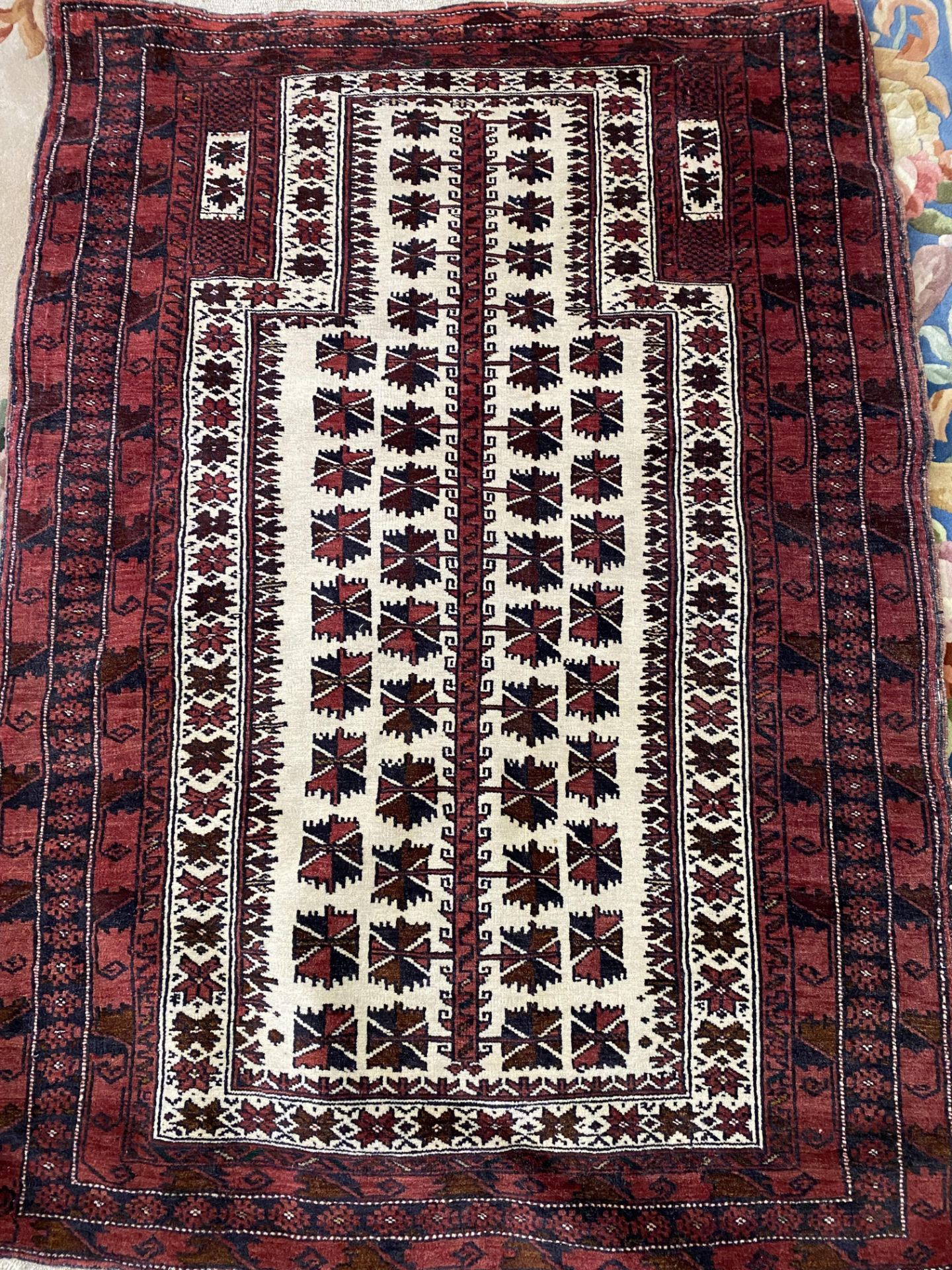 Kayam afgan red wool rug