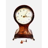 Mahogany cased mantle clock