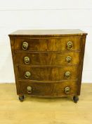 Bow fronted chest of drawers