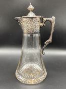 Claret jug with silver spout and handle, London 1997