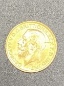 George V gold sovereign 1912