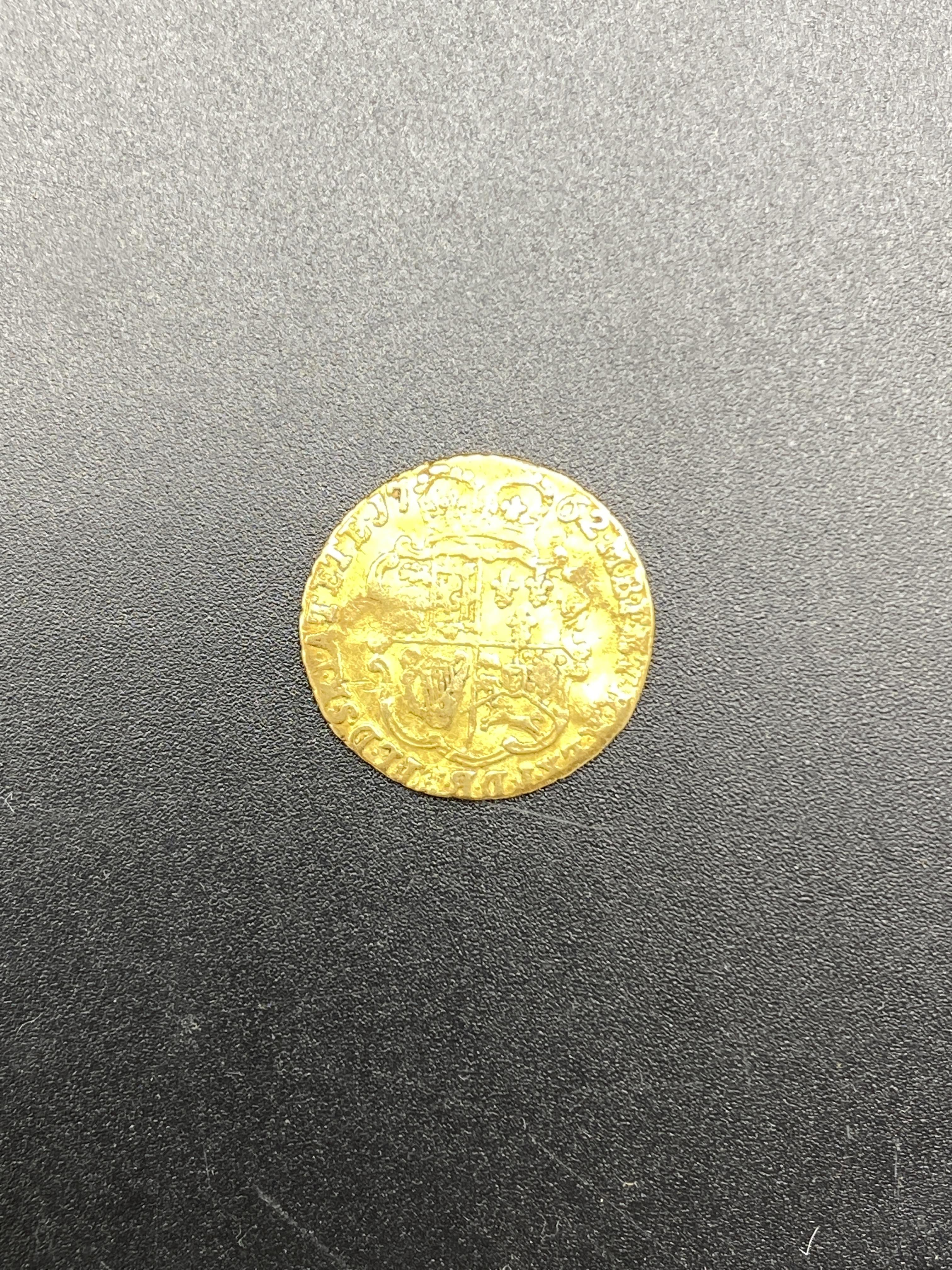 1762 George III quarter guinea gold coin - Image 2 of 2