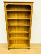 Pine open bookcase