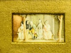 Miniature 19th century watercolour