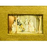 Miniature 19th century watercolour