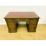 Mahogany pedestal desk