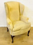 Victorian wingback armchair