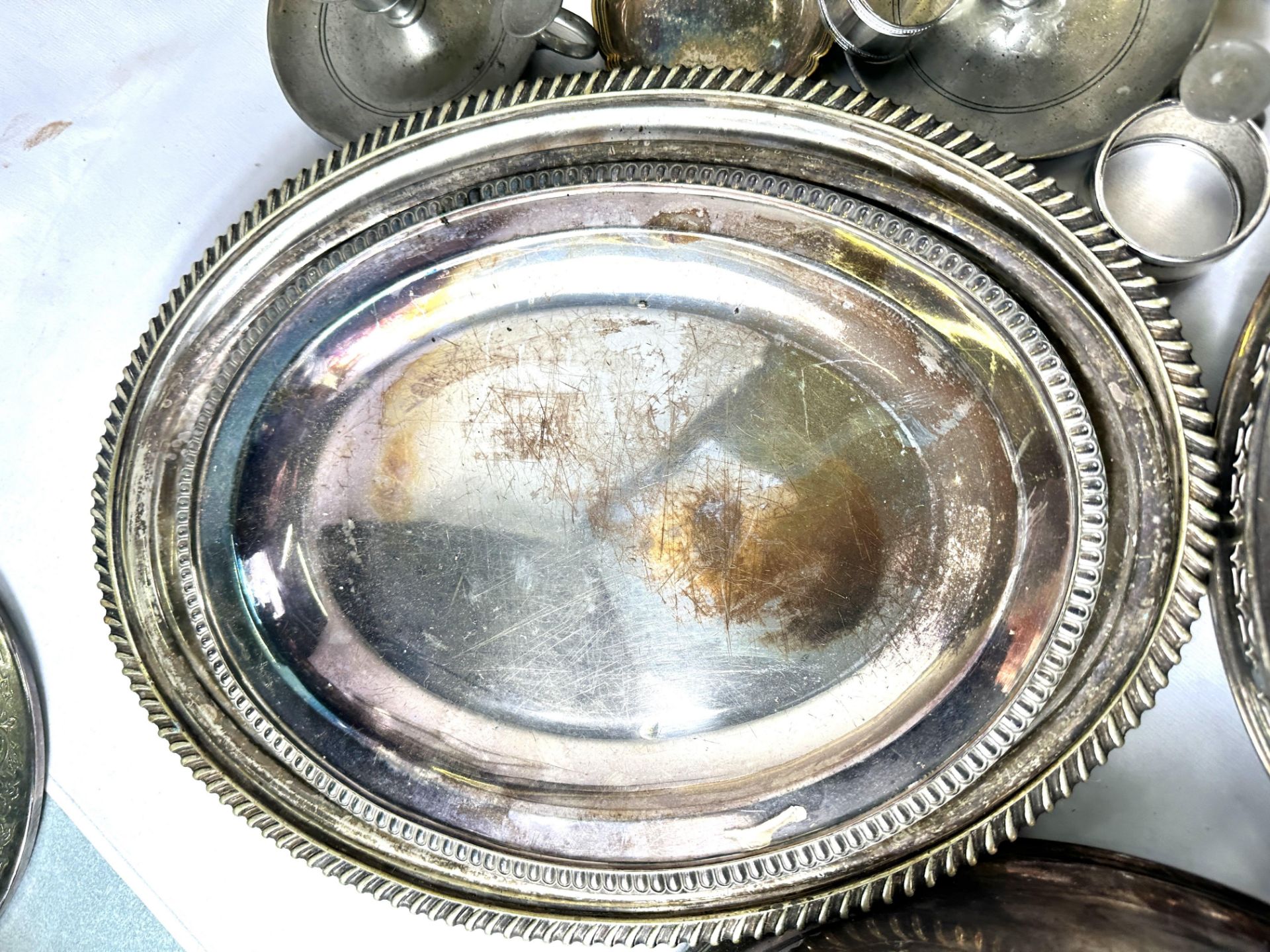 Quantity of silver plate - Image 5 of 11