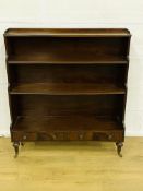 Mahogany waterfall bookcase