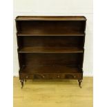 Mahogany waterfall bookcase